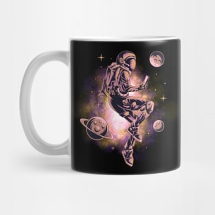 Astronaut Flying Through Space Mug